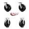 Service Caster 8 Inch Glass Filled Nylon Caster Set with Roller Bearings 2 Swivel 2 Rigid SCC SCC-30CS820-GFNR-2-R-2 - alternate 6